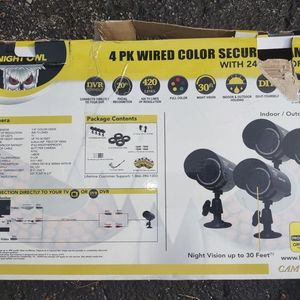 4 Night owl outdoor security cameras